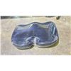 Image 2 : PAIR OF BLACK MEMORY FOAM SEAT CUSHIONS WITH GREY ZIP UP COVERS