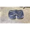 Image 2 : BLACK MEMORY FOAM SEAT CUSHION WITH GREY ZIP UP COVER