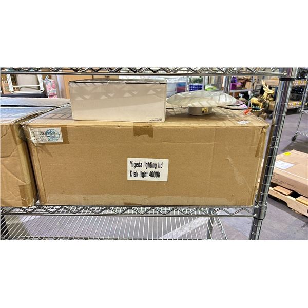 BOX OF YIGEDA 13W 4000K DISC LIGHTS