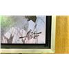 Image 2 : FRAMED FLORAL PAINT ON CANVAS BY ALLISTER 11" X 25"