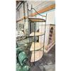 Image 2 : 4-TIER WOOD & METAL CORNER SHELF (26.5"W X 18"D X 73.5"T AT THE FINIAL)