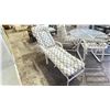 Image 2 : OUTDOOR GLASS TOP TABLE WITH UMBRELLA HOLE, (4) CHAIRS & LOUNGER *2 CHAIRS HAVE NO CUSHION*