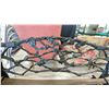 Image 2 : CAST ALUMINUM FLORAL MOTIF BENCH