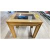 Image 2 : INSET GLASS SIDE TABLE 25" X 19" X 22"