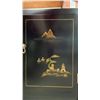 Image 2 : 2 DRAWER 1 DOOR CHINESE MOTIF END TABLE 37"X  16" X 22"