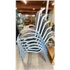 Image 2 : (6) STACKING PATIO CHAIRS