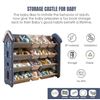 Image 2 : TOY ORGANIZER RACK FOR KIDS  (WHITE) *NEW IN BOX*