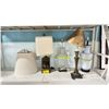 Image 1 : SHELF OF ASSORTED LAMPS