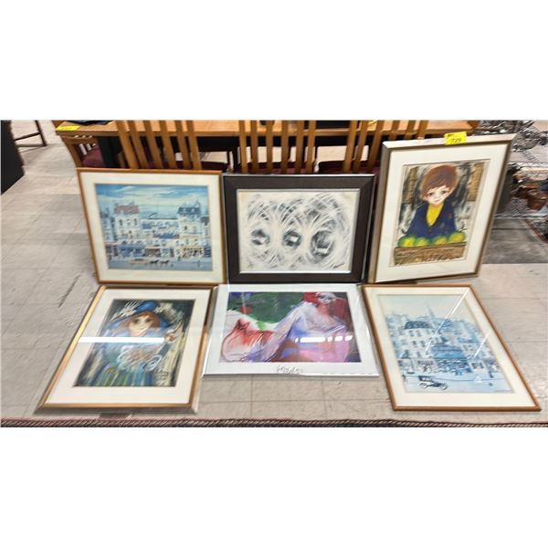 ASSORTED FRAMED ARTWORK