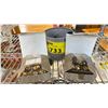 Image 1 : (6) SWAROVSKI CRYSTAL CANDLE HOLDERS & (12) SMALL BRASS APPLE CARD HOLDERS