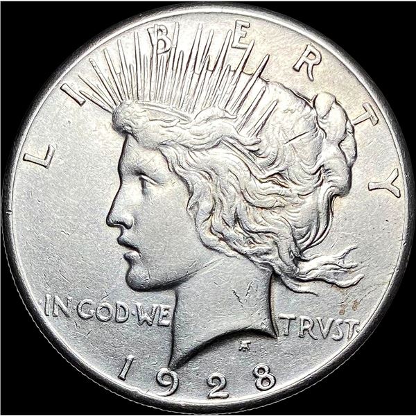 1928 Silver Peace Dollar CLOSELY UNCIRCULATED