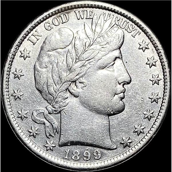 1899 Silver Barber Half Dollar CLOSELY UNCIRCULATED