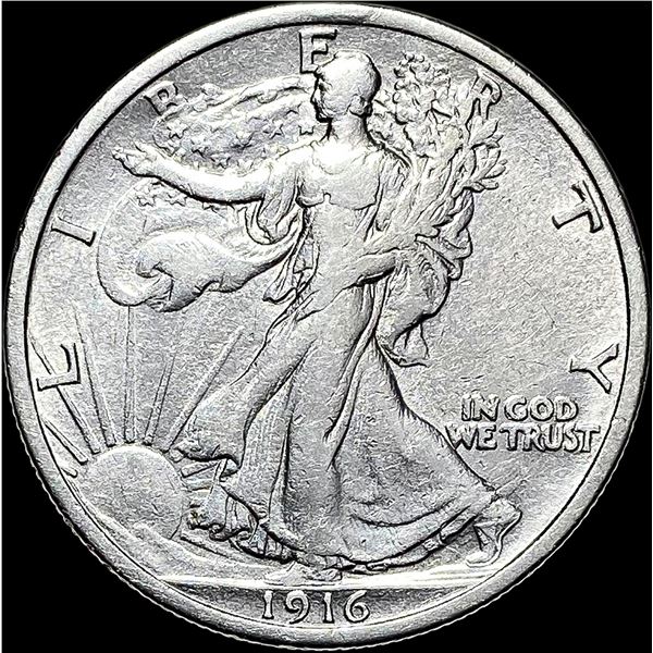 1916 Walking Liberty Half Dollar NEARLY UNCIRCULATED