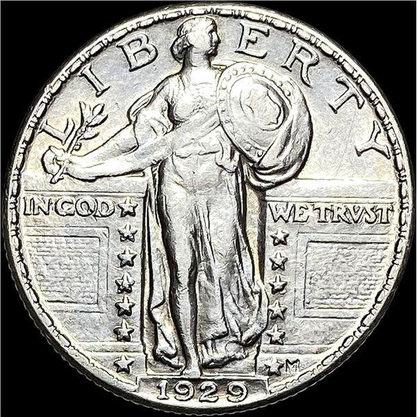 1929 Standing Liberty Silver Quarter CHOICE AU