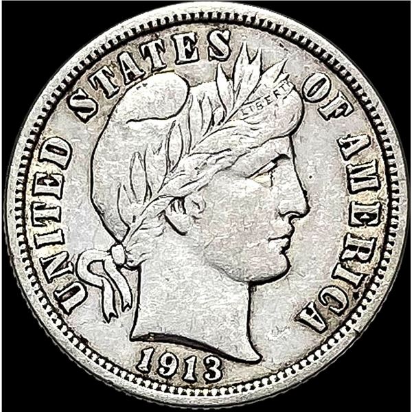 1913 Barber Dime CLOSELY UNCIRCULATED