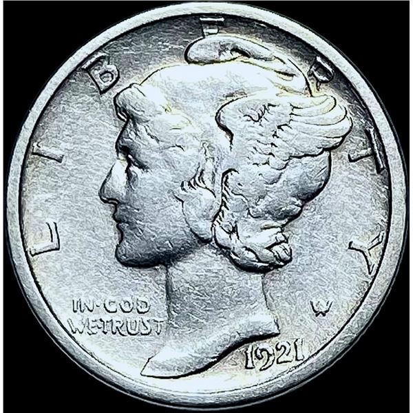 1921-D Silver Mercury Dime CLOSELY UNCIRCULATED