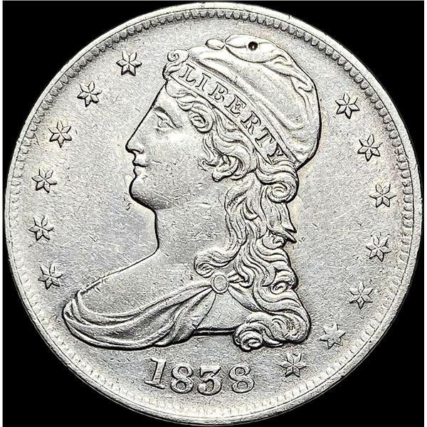 1838 Capped Bust Half Dollar CLOSELY UNCIRCULATED