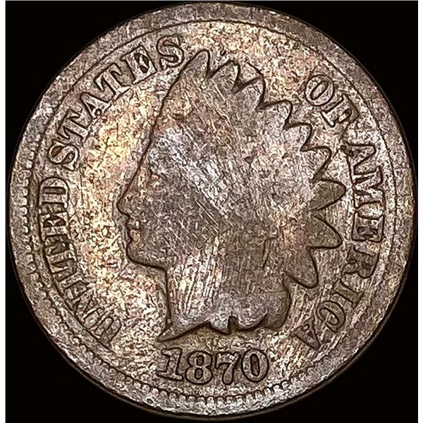 1870 Indian Head Cent NICELY CIRCULATED