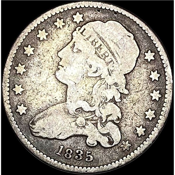 1835 Capped Bust Silver Quarter NICELY CIRCULATED