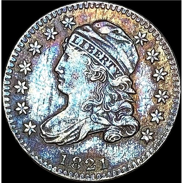 1821 Capped Bust Dime NEARLY UNCIRCULATED