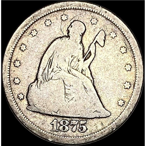 1875-S Silver Twenty Cent Piece NICELY CIRCULATED