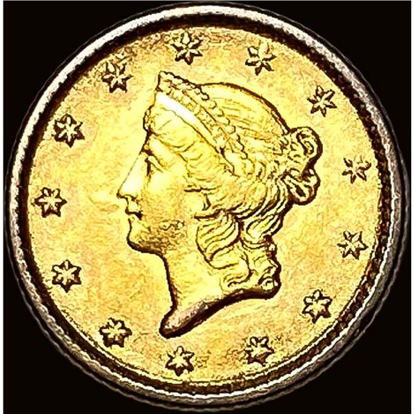 1853 Gold $1 Liberty Head Type 1 UNCIRCULATED
