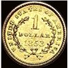 Image 2 : 1853 Gold $1 Liberty Head Type 1 UNCIRCULATED