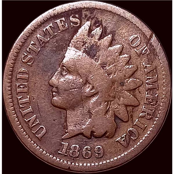 1869 Indian Head Cent LIGHTLY CIRCULATED