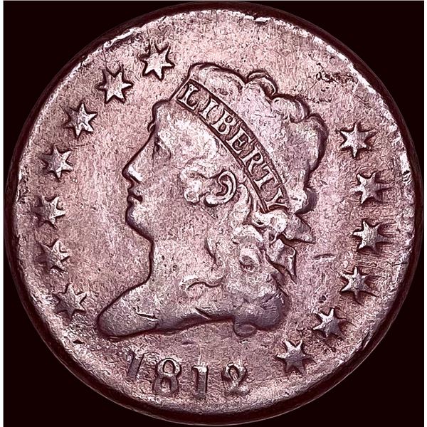 1812 Classic Head Large Cent NICELY CIRCULATED
