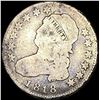 Image 1 : 1818 Capped Bust Silver Quarter NICELY CIRCULATED