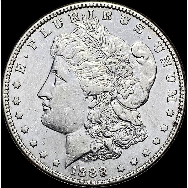 1888-S Silver Morgan Dollar CHOICE AU