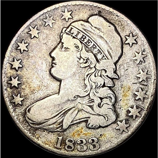 1833 Capped Bust Half Dollar NICELY CIRCULATED