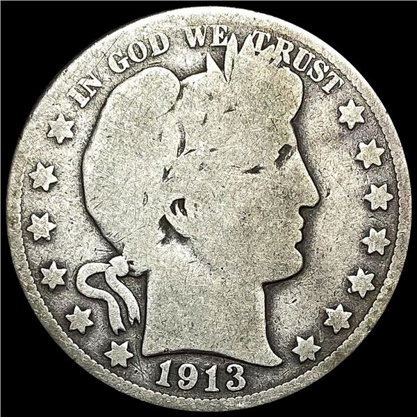 1913 Barber Half Dollar NICELY CIRCULATED