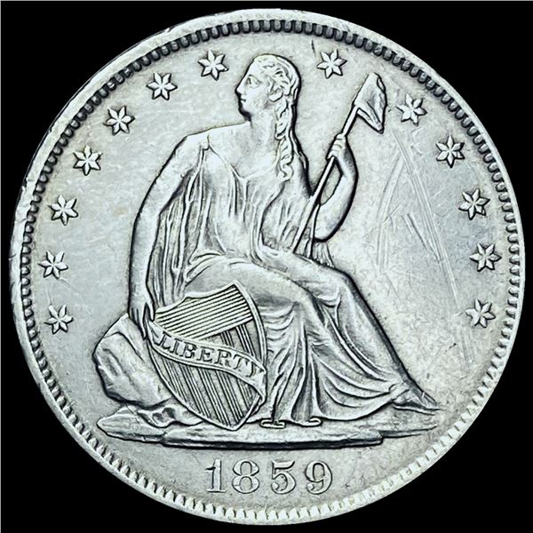 1859-O Seated Liberty Half Dollar CHOICE AU