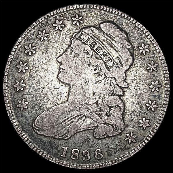 1836 Capped Bust Half Dollar LIGHTLY CIRCULATED
