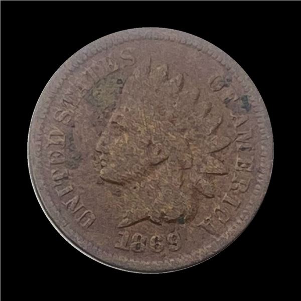 1869 Indian Head Cent LIGHTLY CIRCULATED