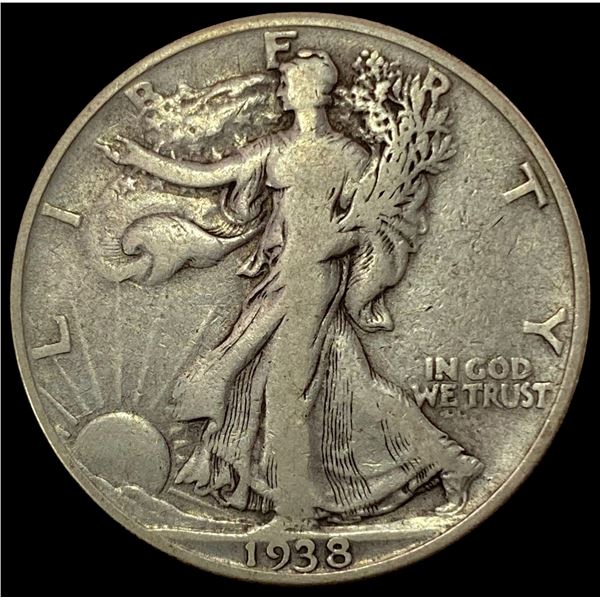 1938-D Walking Liberty Half Dollar LIGHTLY CIRCULATED