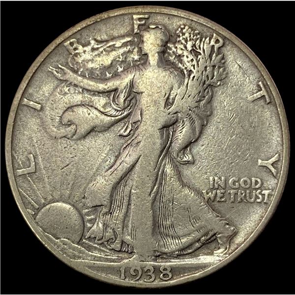 1938-D Walking Liberty Half Dollar LIGHTLY CIRCULATED