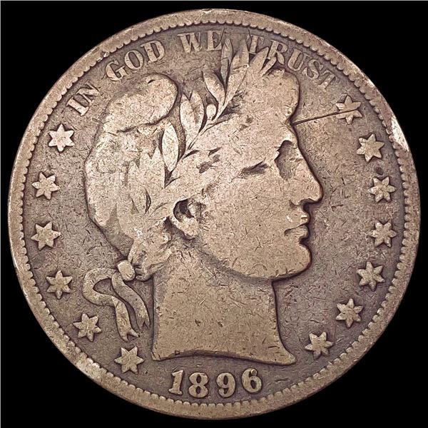1896-O Barber Half Dollar NICELY CIRCULATED