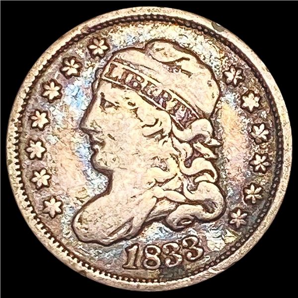 1833 Capped Bust Half Dime LIGHTLY CIRCULATED