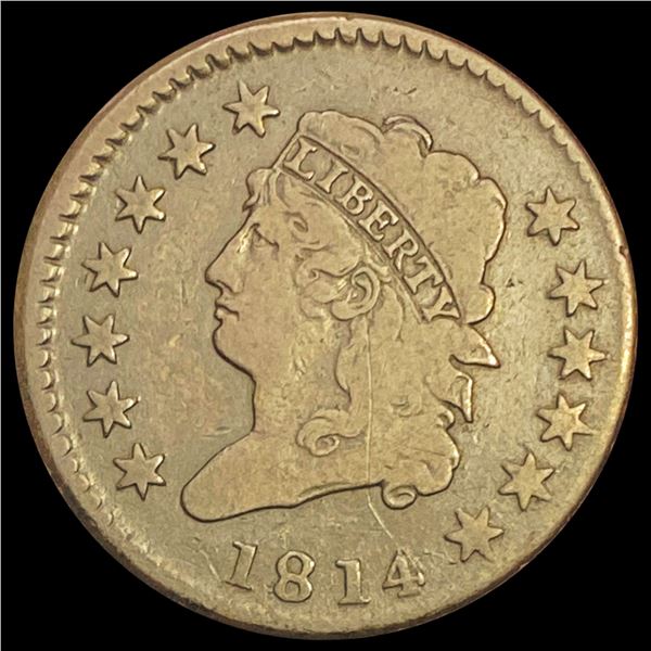 1814 Classic Head Large Cent NICELY CIRCULATED