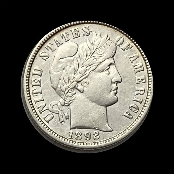1892-O Barber Dime ABOUT UNCIRCULATED