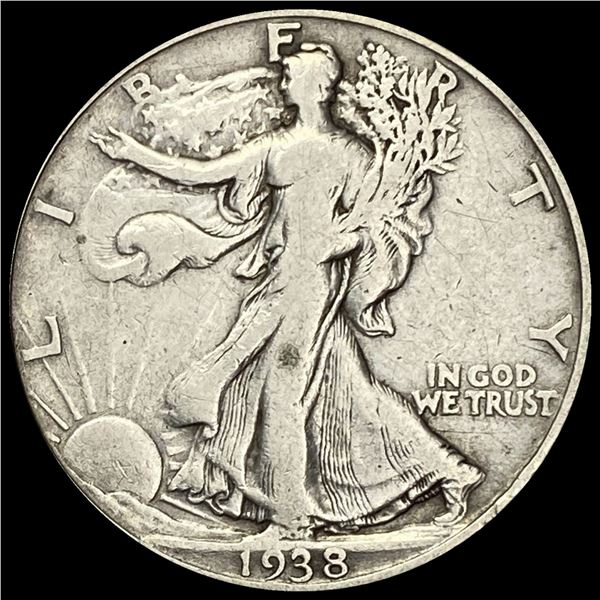 1938-D Walking Liberty Half Dollar LIGHTLY CIRCULATED