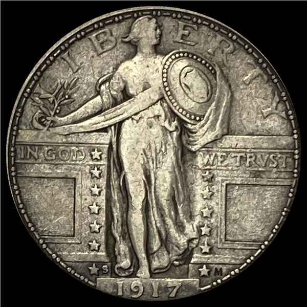 1917-S Standing Liberty Quarter LIGHTLY CIRCULATED