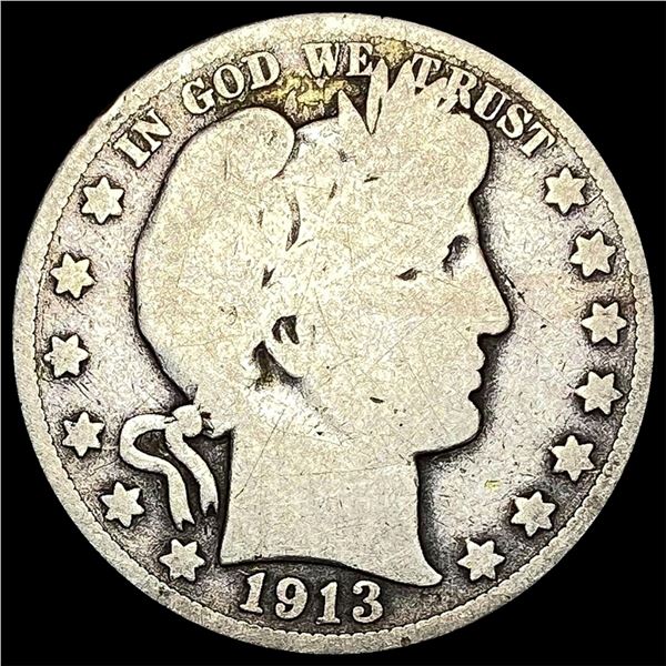 1913 Barber Half Dollar NICELY CIRCULATED