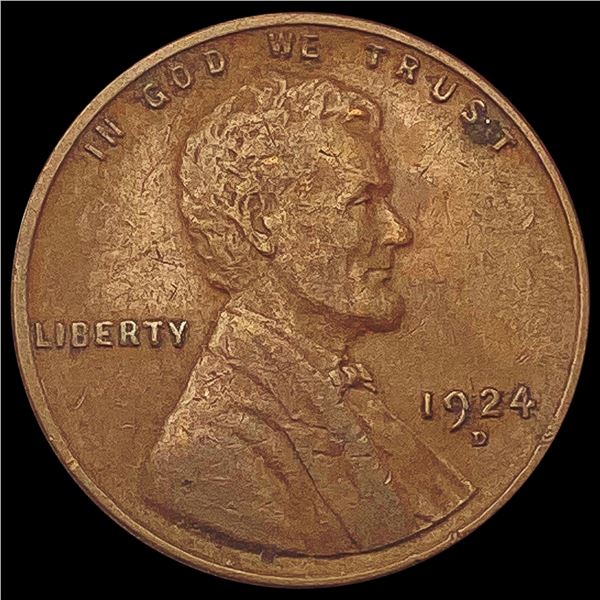 1924-D Wheat Cent NEARLY UNCIRCULATED