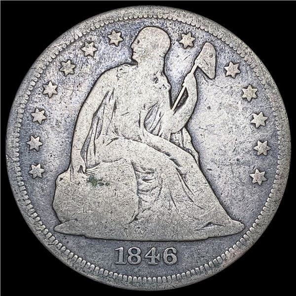 1846-O Silver Trade Dollar NICELY CIRCULATED