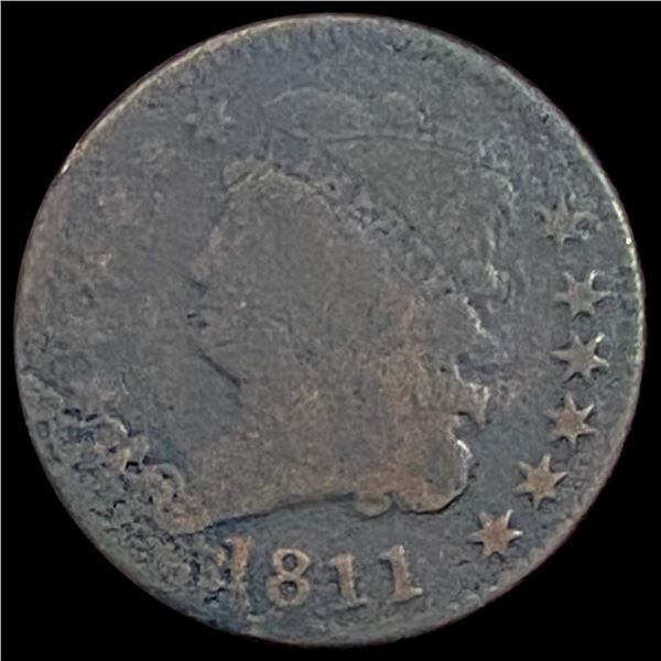 1811 Classic Head Half Cent NICELY CIRCULATED NICELY CIRCULATED