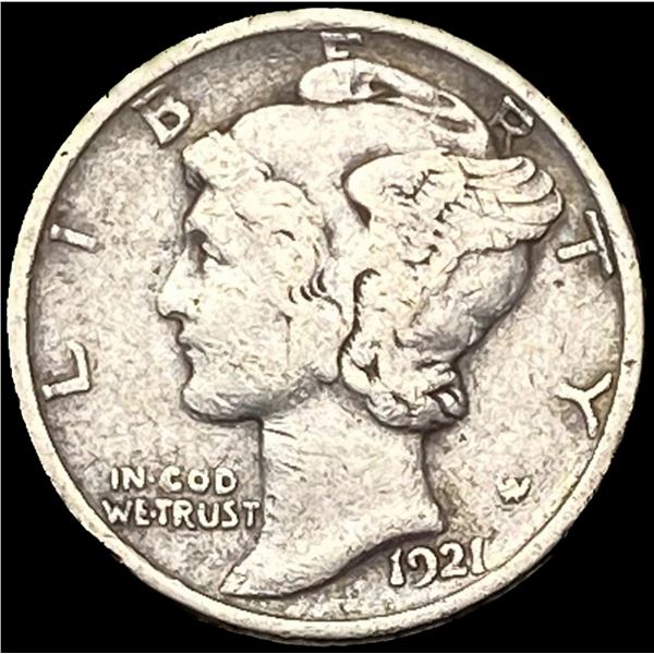 1921-D Mercury Dime LIGHTLY CIRCULATED
