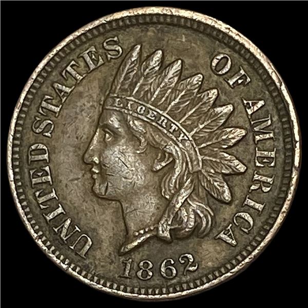 1862 Indian Head Cent CLOSELY UNCIRCULATED